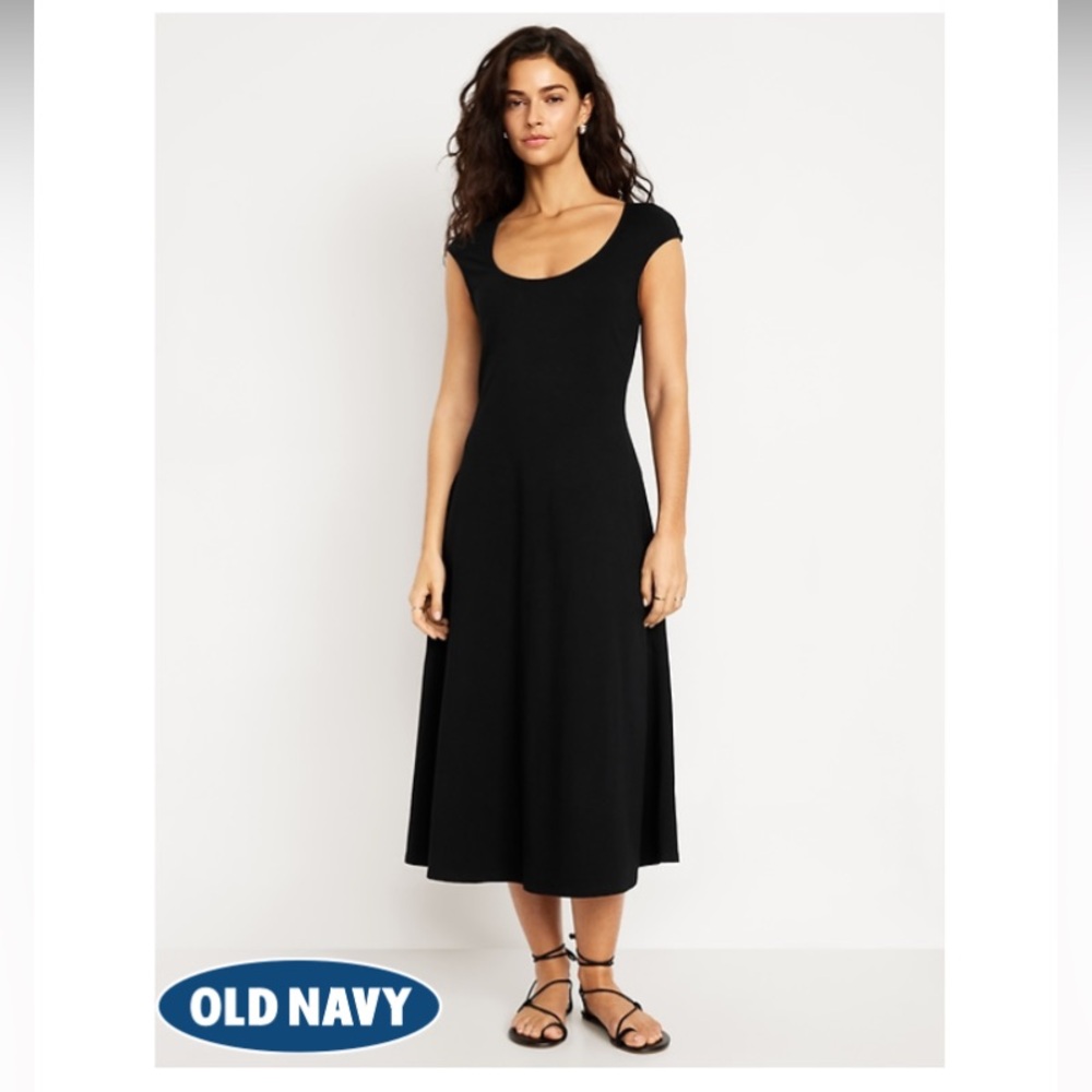 Old Navy Fit & Flare Midi Dress